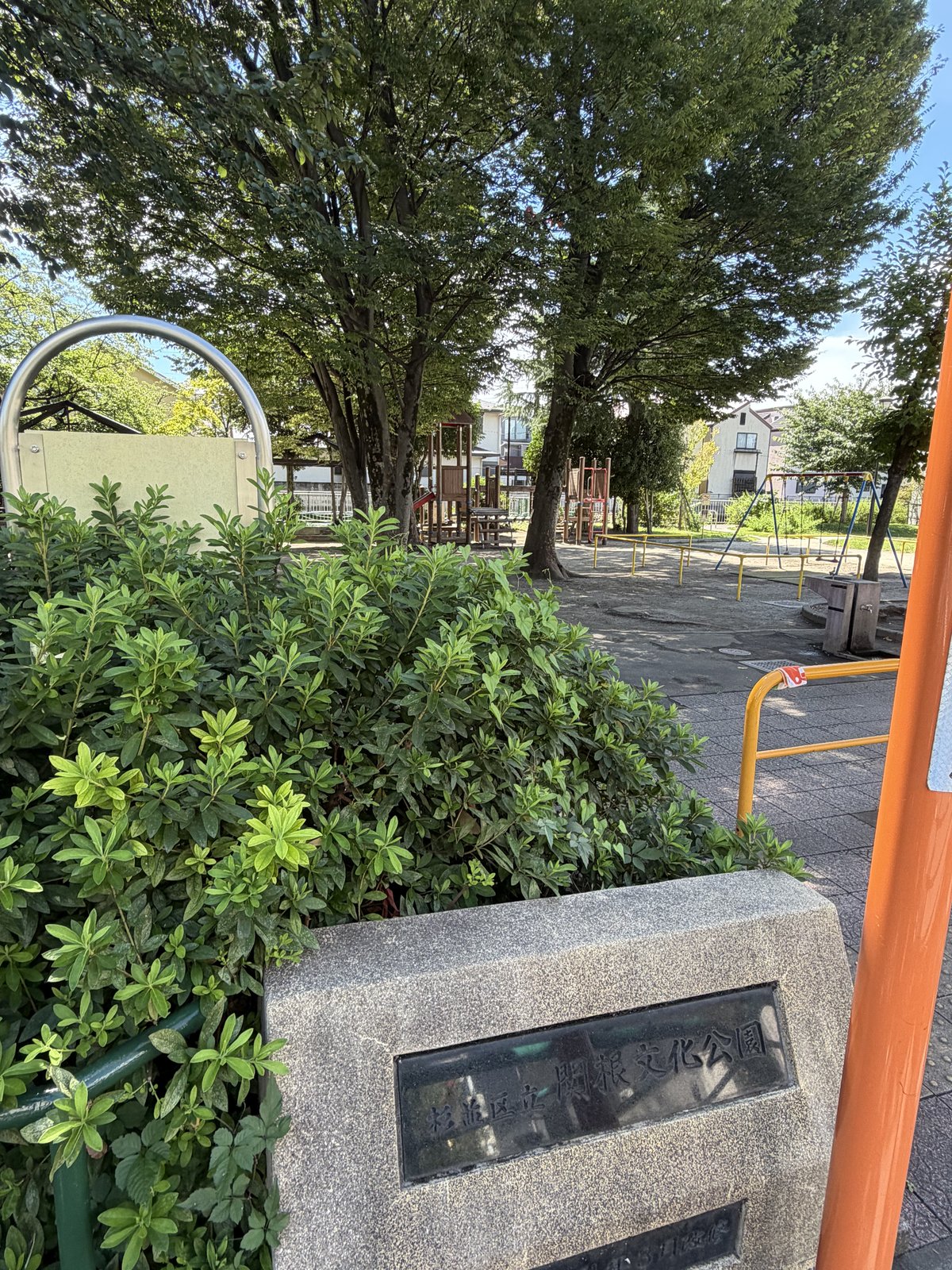 関根文化公園（木製複合遊具・砂場・芝生広場）